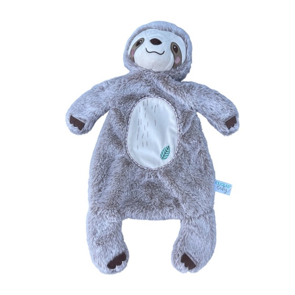 Douglas Baby Brown Sloth Sshlumpie Plush Stuffed Animal Lovey Security Blanket - Picture 1 of 10